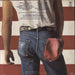 Bruce Springsteen Born In The U.S.A. - Hype Sticker - Red Label Dutch vinyl LP album (LP record)