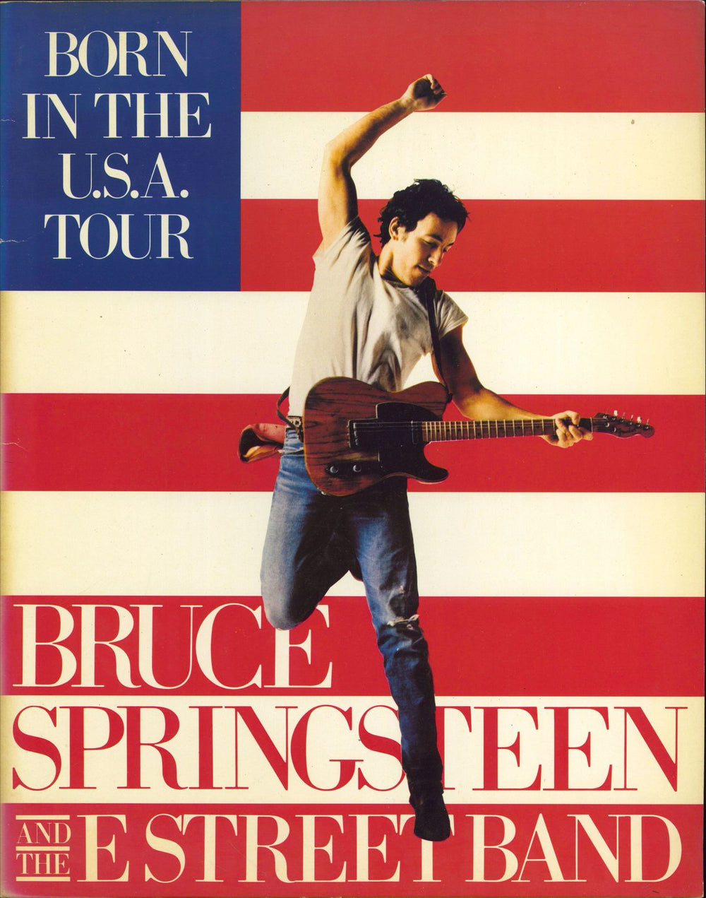 Bruce Springsteen Born In The USA Tour - Three Programmes UK Promo tour programme TOUR PROGRAMME