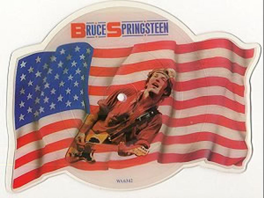 Bruce Springsteen I'm On Fire UK shaped picture disc (picture disc vinyl record) WA6342