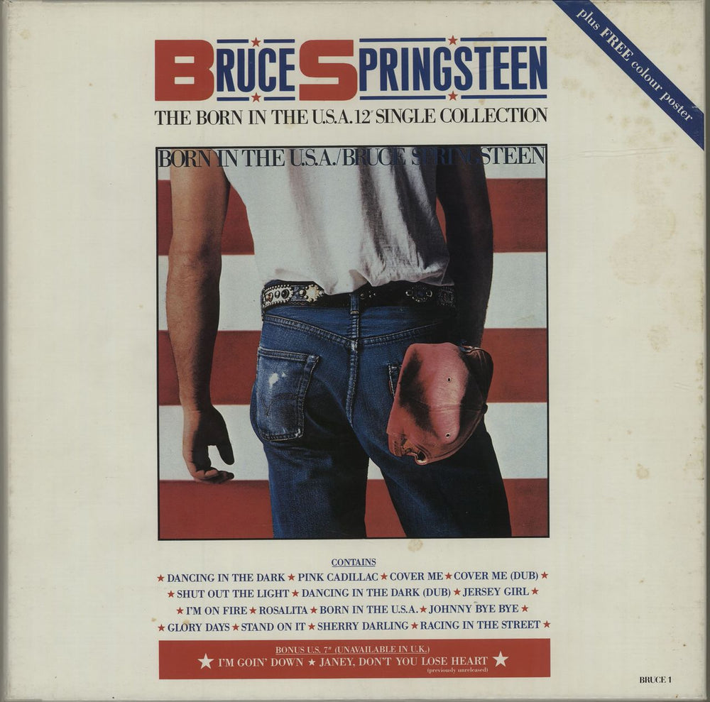 Bruce Springsteen The Born In The USA 12" Single Collection - Complete - EX UK Vinyl Box Set BRUCE1