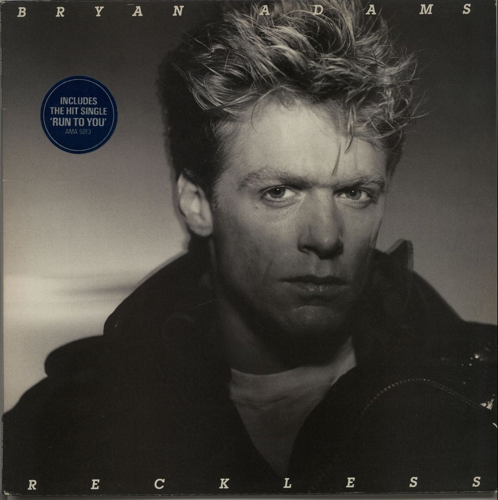 Bryan Adams Reckless - 1st - Blue Sticker UK vinyl LP album (LP record) AMA5013