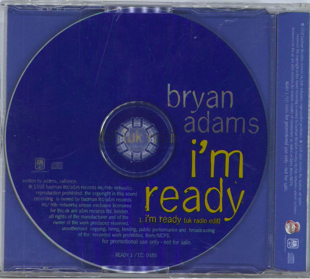 Bryan Adams Star UK Promo CD single (CD5 / 5")