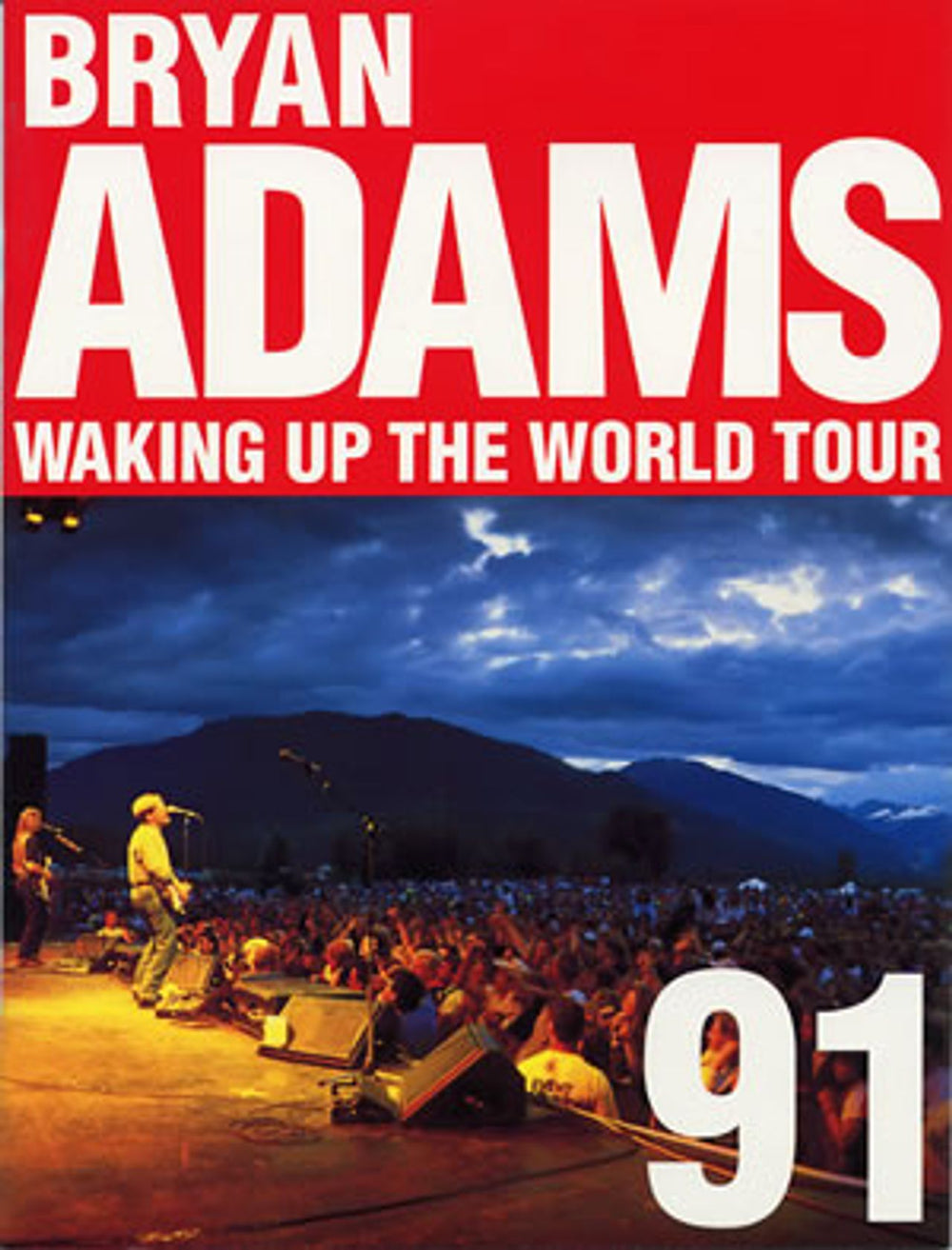 Bryan Adams Waking Up The World Tour '91 UK tour programme TOUR PROGRAMME