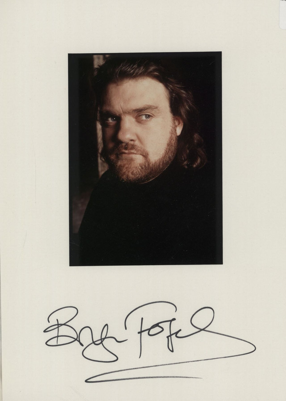 Bryn Terfel Mounted Autograph With Photo UK memorabilia N/A