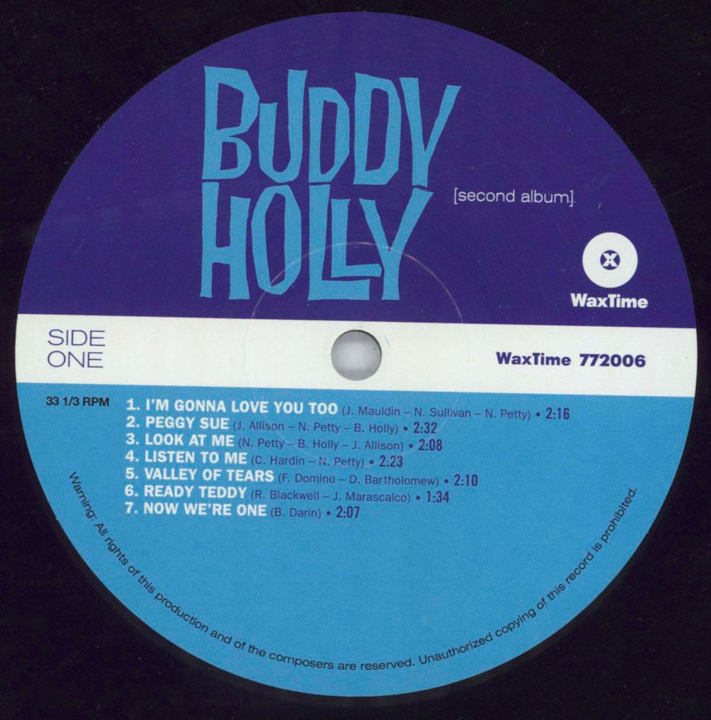 Buddy Holly Buddy Holly [second album] Spanish vinyl LP album (LP record) BDHLPBU818059