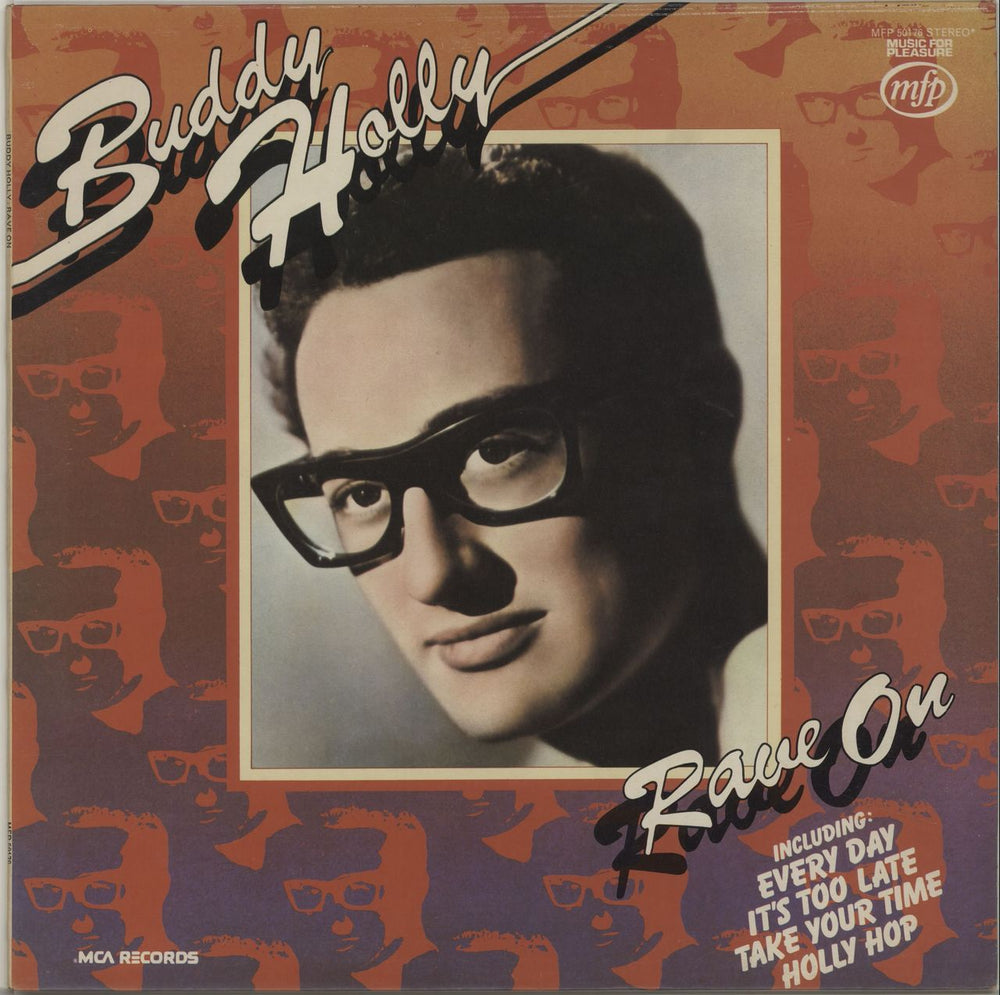 Buddy Holly Rave On UK vinyl LP album (LP record) MFP50176