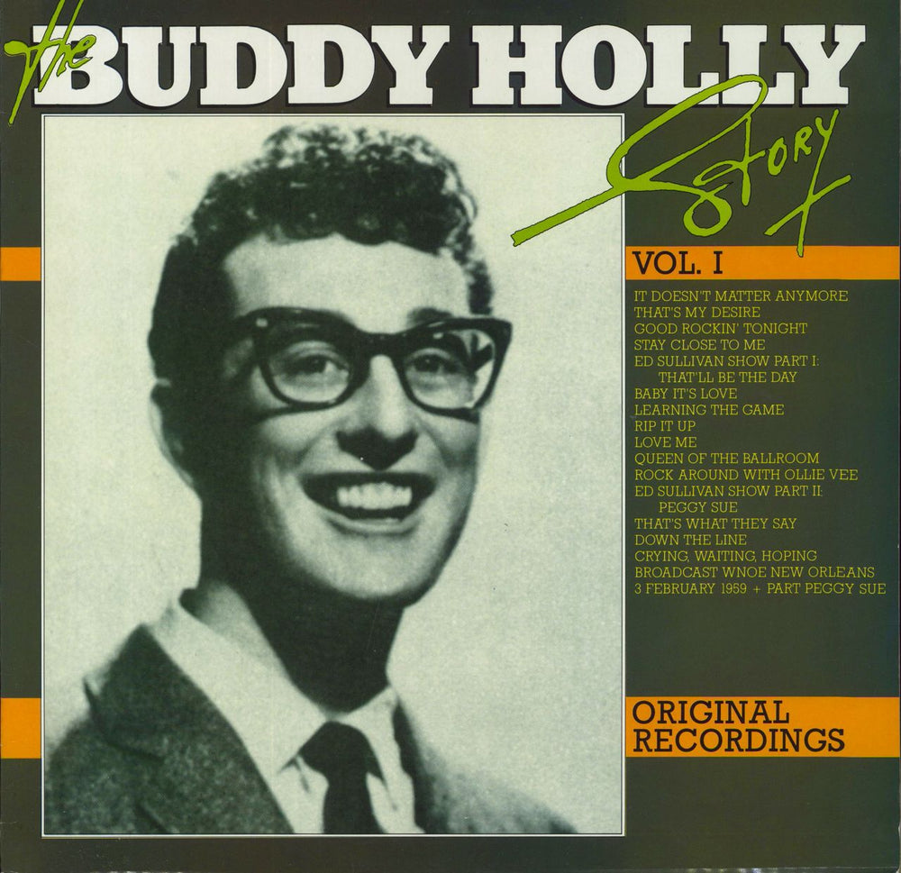 Buddy Holly The Buddy Holly Story (Original Recordings) Volume 1 Dutch 2-LP vinyl record set (Double LP Album) 191185