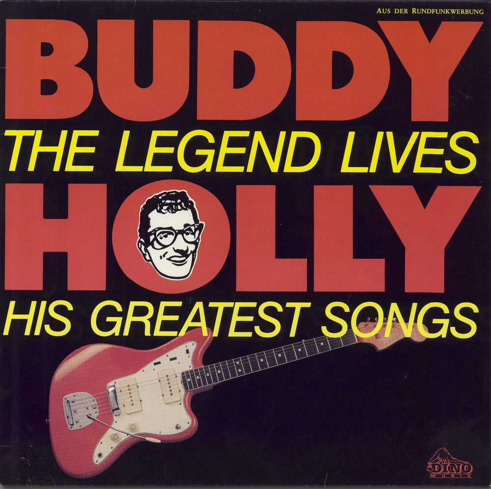 Buddy Holly The Legend Lives - His Greatest Songs - sample German vinyl LP album (LP record) 1551