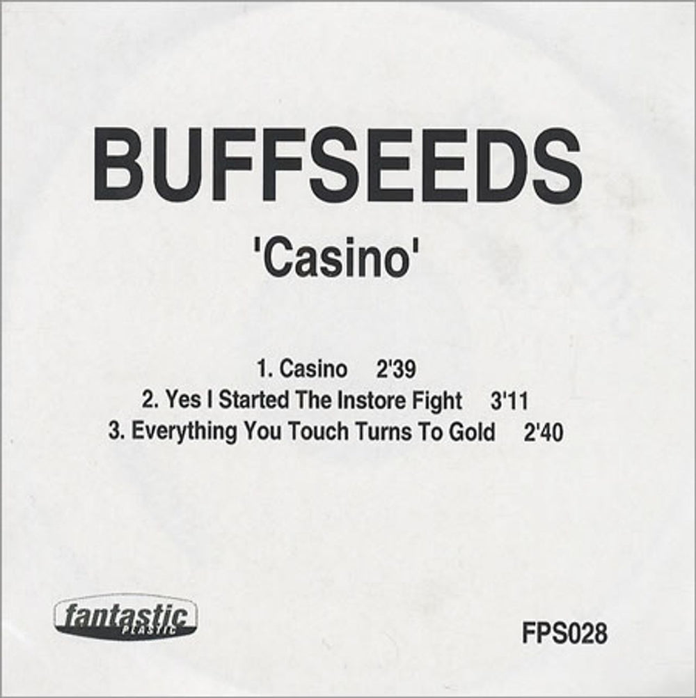 Buffseeds Casino UK Promo CD-R acetate CD-R ACETATE