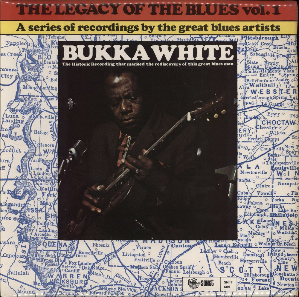 Bukka White The Legacy Of The Blues Vol. 1 UK vinyl LP album (LP record) SNTF609