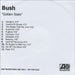 Bush Golden State UK Promo CD-R acetate CD-R