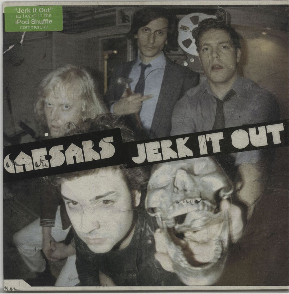 Caesars Jerk It Out - Blue Vinyl Swedish 7" vinyl single (7 inch record / 45) DINS274