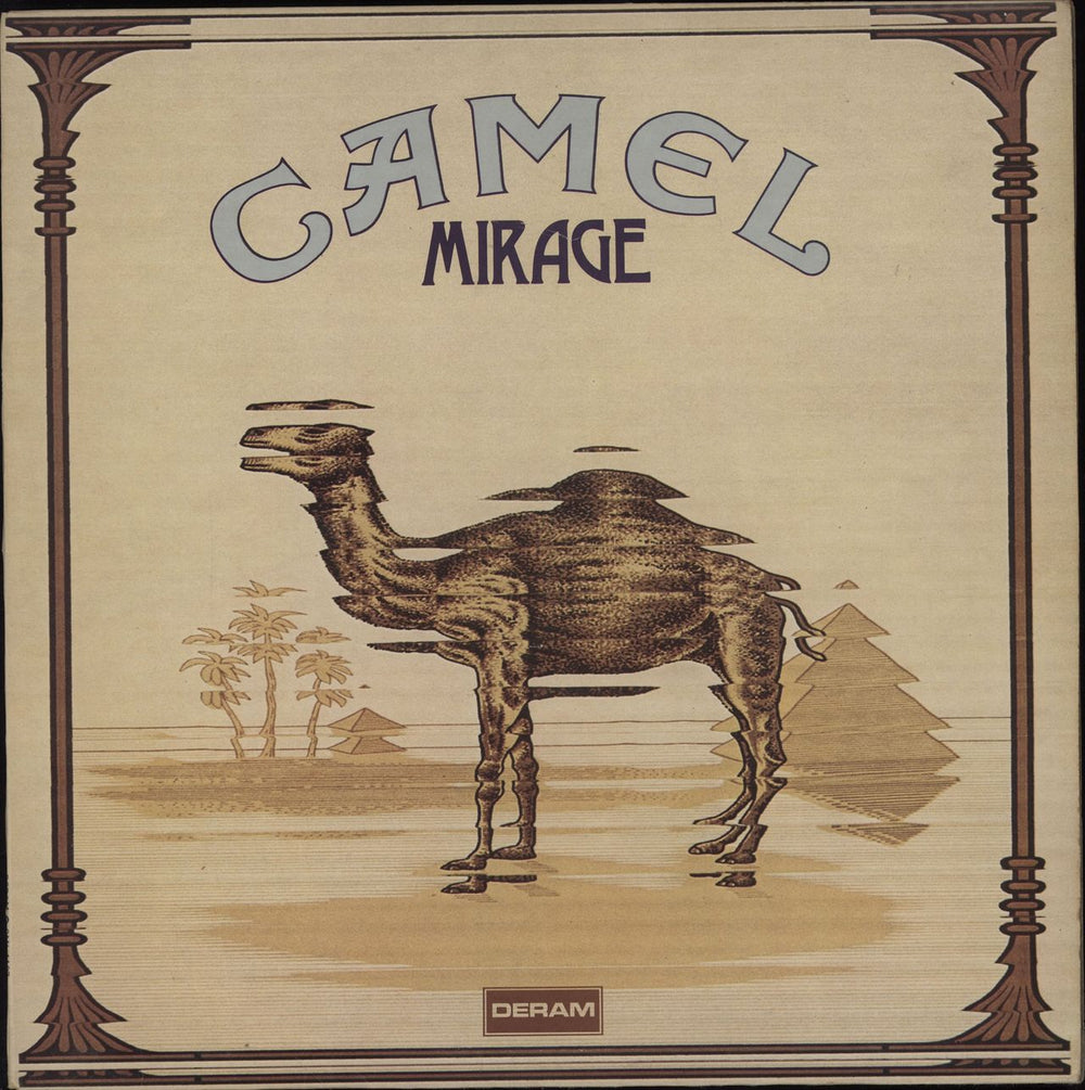 Camel Mirage - 1st + insert - EX / Sticker on label UK vinyl LP album (LP record) SML1107