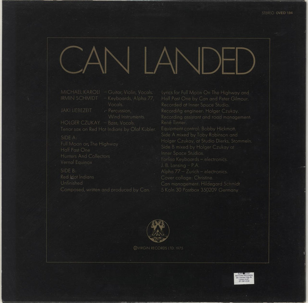 Can Landed UK vinyl LP album (LP record)