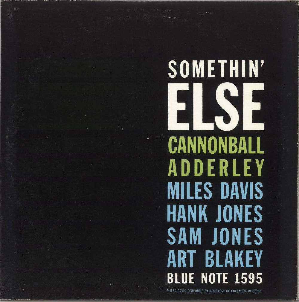 Cannonball Adderley Somethin' Else French vinyl LP album (LP record) BST-81595