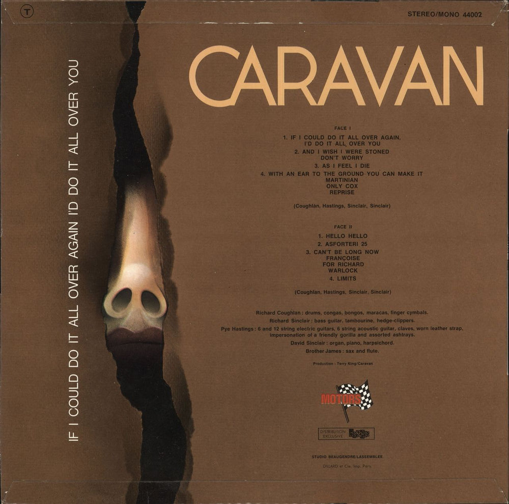 Caravan If I Could Do It All Over Again I'd Do It All Over You French vinyl LP album (LP record)