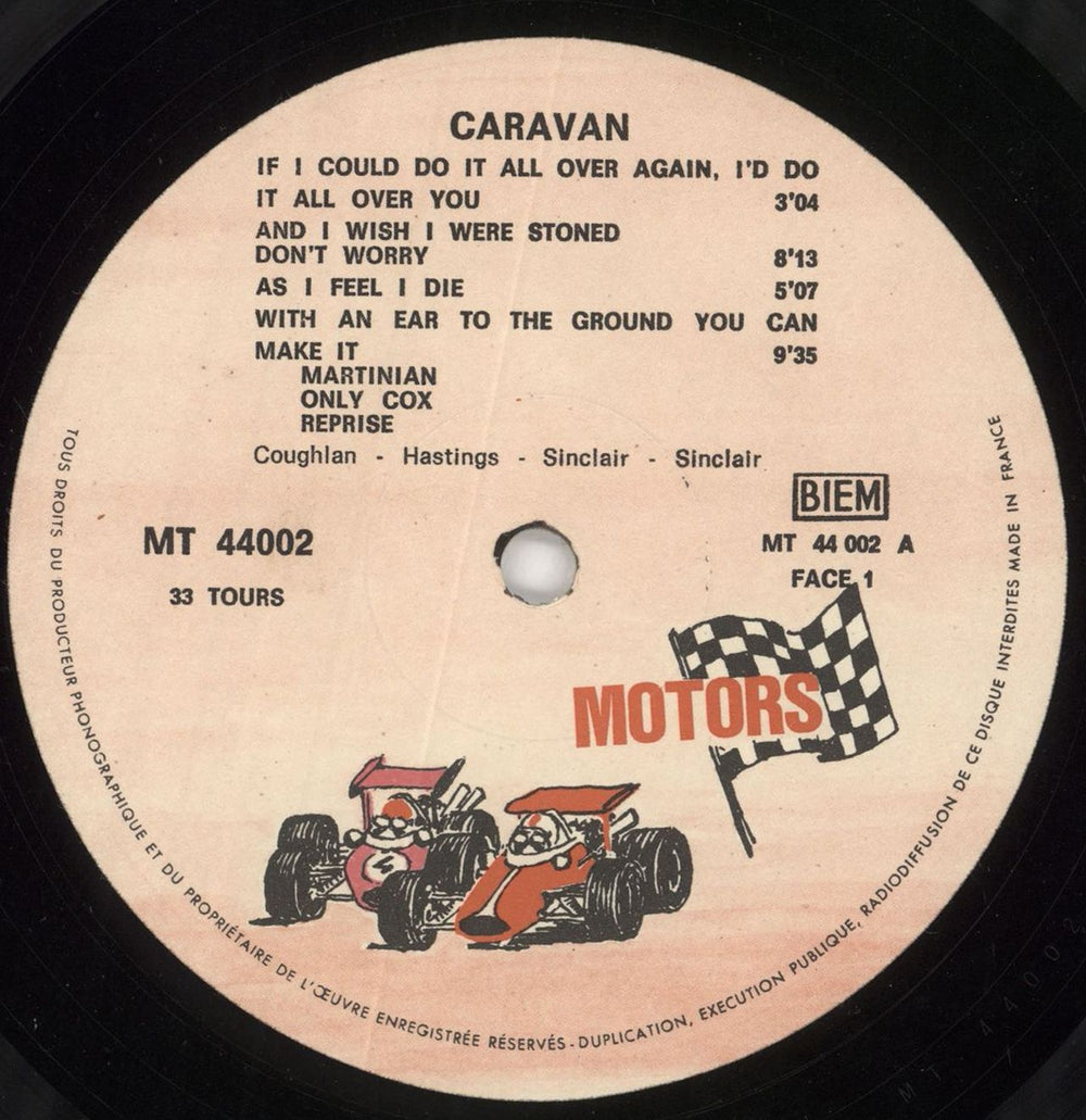 Caravan If I Could Do It All Over Again I'd Do It All Over You French vinyl LP album (LP record) CAVLPIF164803