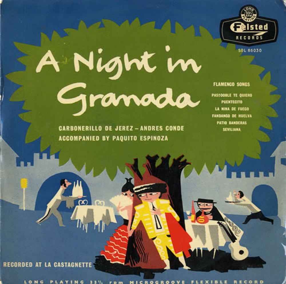 Carbonerillo De Jerez & Andres Conde A Night In Granada UK 10" vinyl single (10 inch record) SDL86030