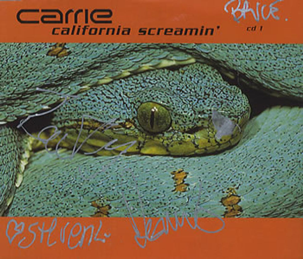 Carrie California Screamin' - Autographed! UK CD single (CD5 / 5") CID694/572235-2