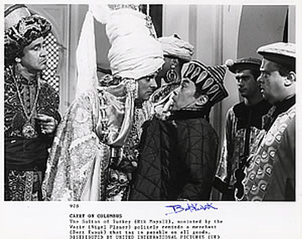 Carry On Carry On Columbus - Autographed UK Promo photograph 978