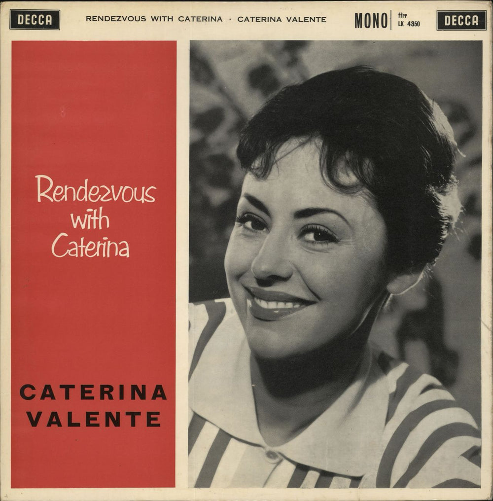 Caterina Valente Rendezvous With Caterina UK vinyl LP album (LP record) LK4350