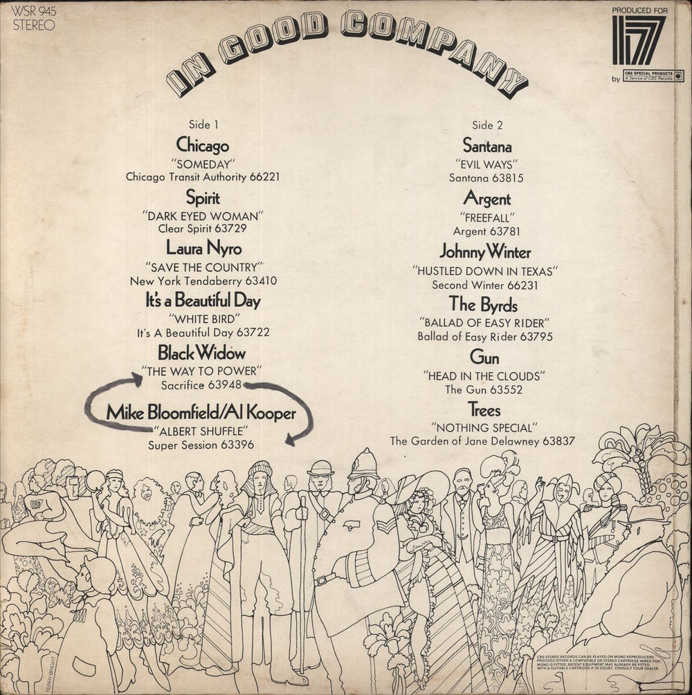 CBS Records In Good Company - EX UK vinyl LP album (LP record)