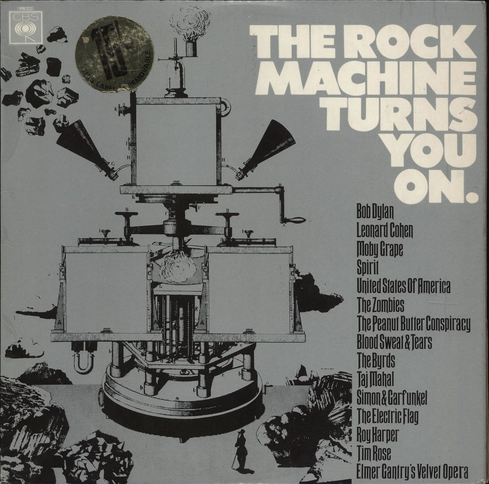 CBS Records The Rock Machine Turns You On UK vinyl LP album (LP record) SPR22