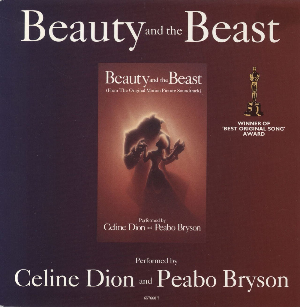 Celine Dion Beauty And The Beast Dutch 7" vinyl single (7 inch record / 45) 657660-7