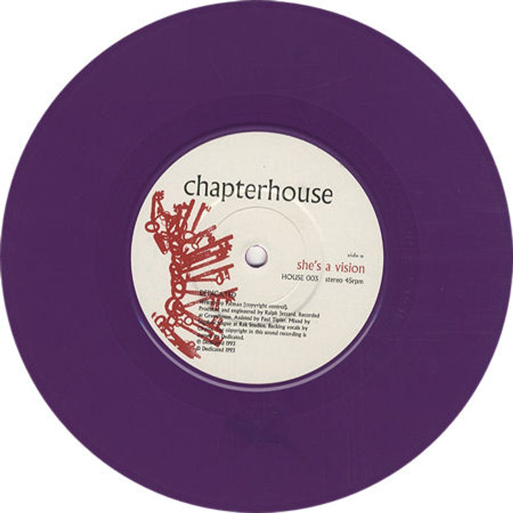 Chapterhouse She's A Vision - Purple Vinyl UK 7" vinyl single (7 inch record / 45) HOUSE003