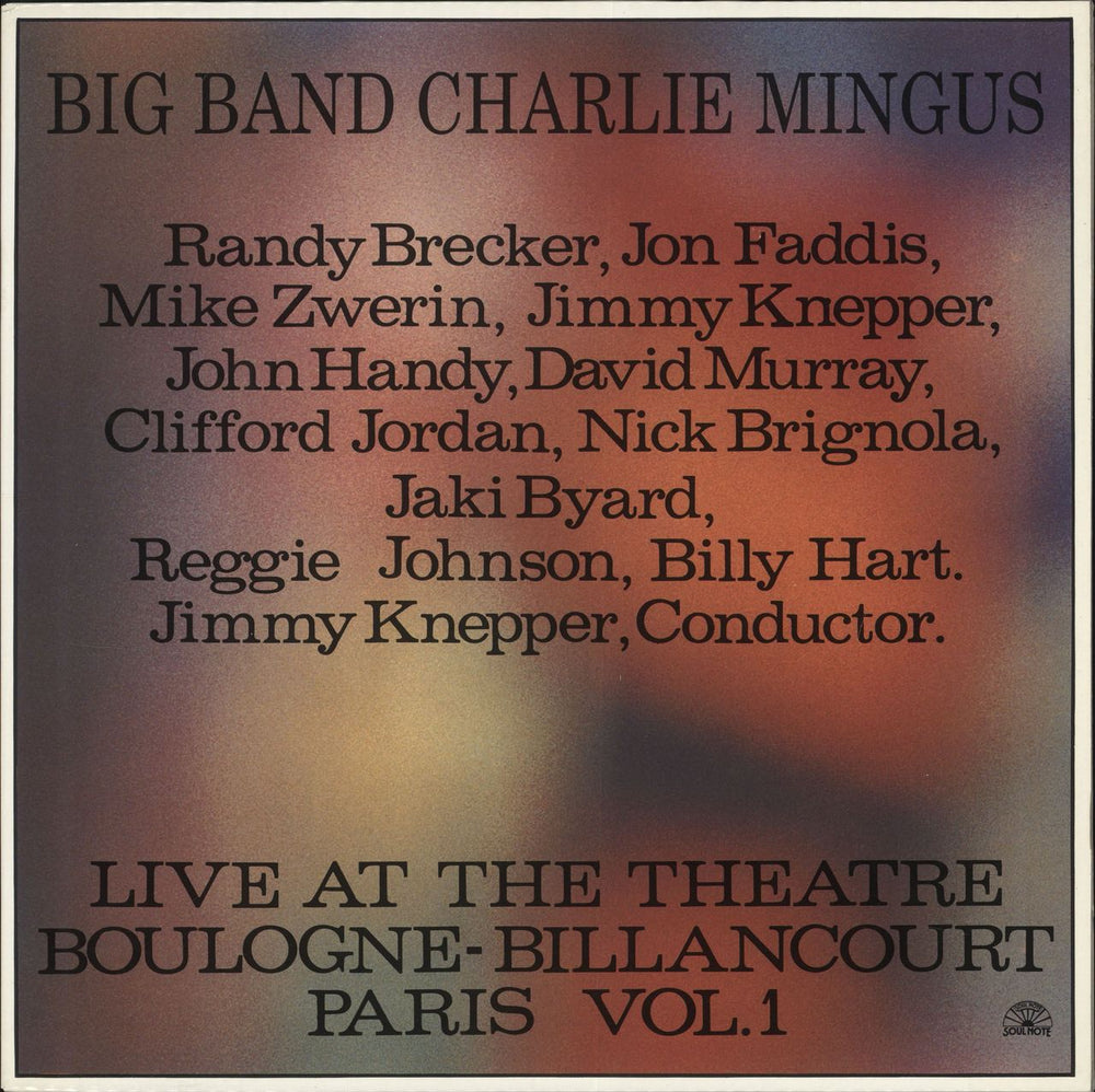 Charles Mingus Live At The Theatre Boulogne-Billancourt Paris Vol. 1 Italian vinyl LP album (LP record) 121192-1