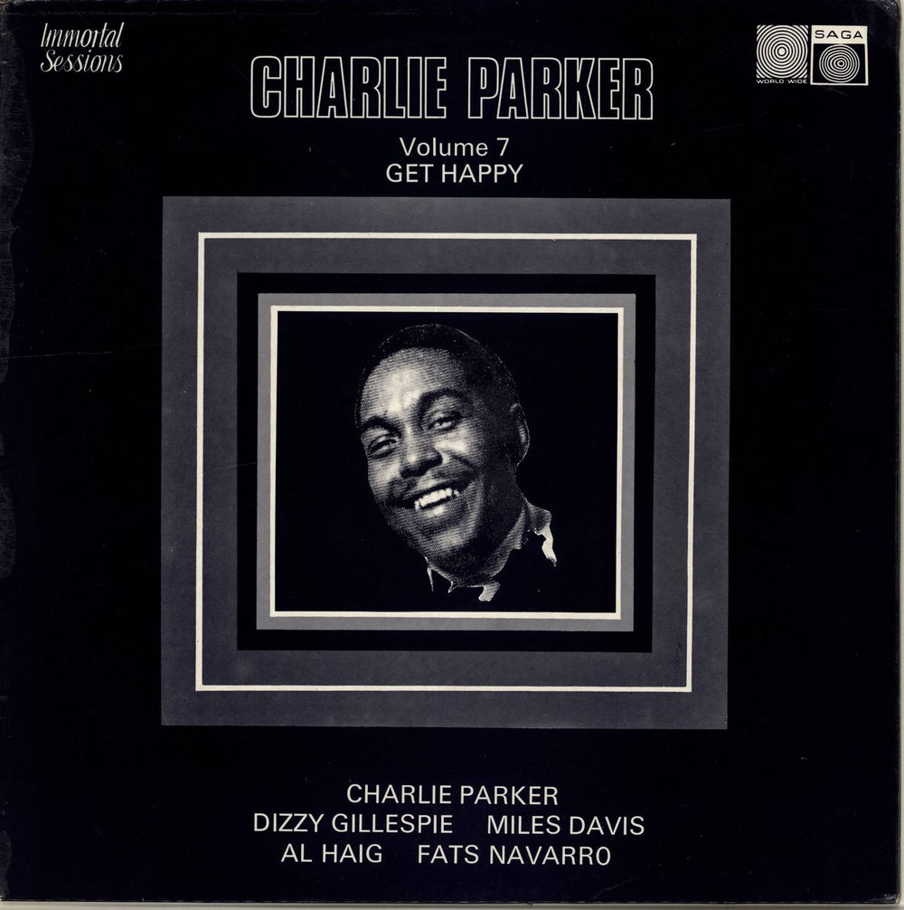 Charlie Parker Volume 6: Get Happy UK vinyl LP album (LP record) SAGA6912