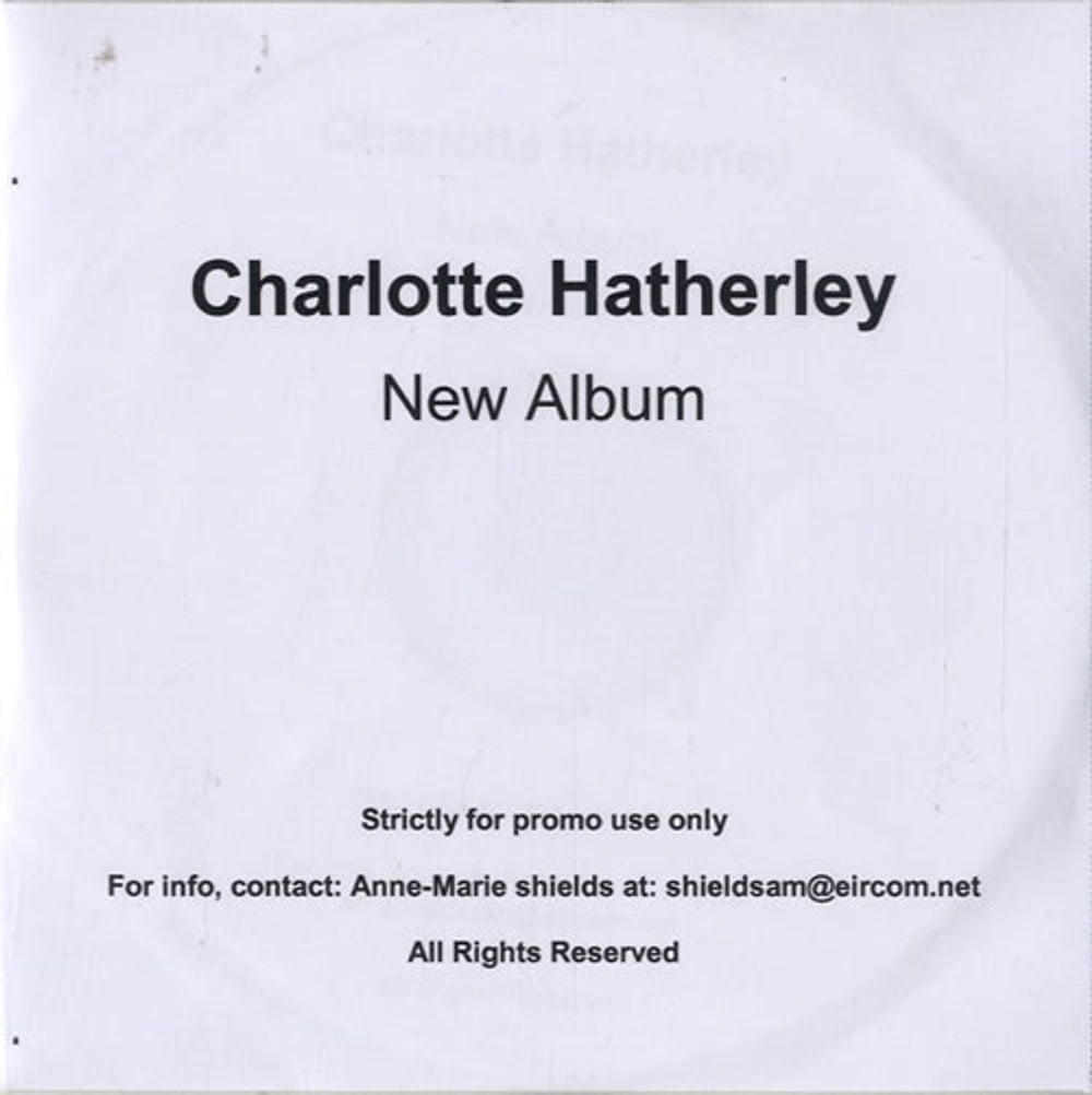 Charlotte Hatherley The Deep Blue UK Promo CD-R acetate CD-R ACETATE