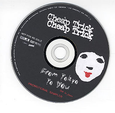 Cheap Trick From Tokyo To You Promotional Sampler US Promo DVD PROMO DVD