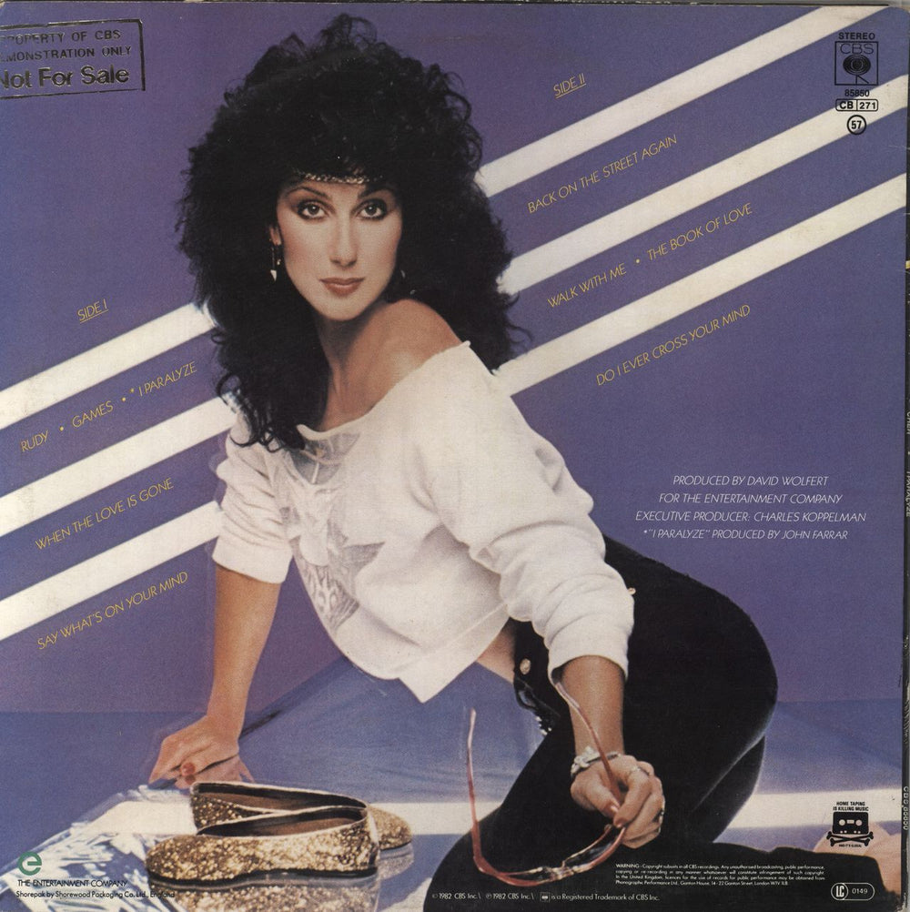 Cher I Paralyze - EX UK Promo vinyl LP album (LP record)