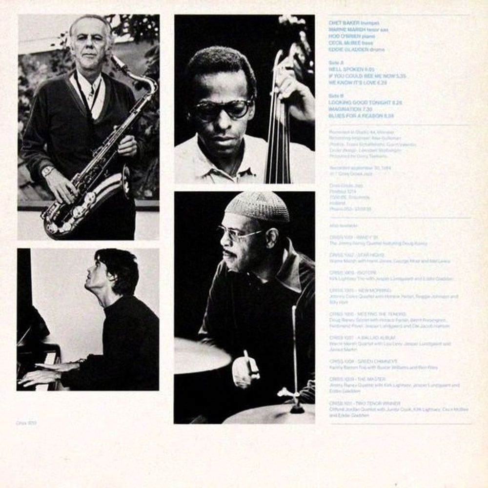 Chet Baker Blues For A Reason Dutch vinyl LP album (LP record) 6CBLPBL794944