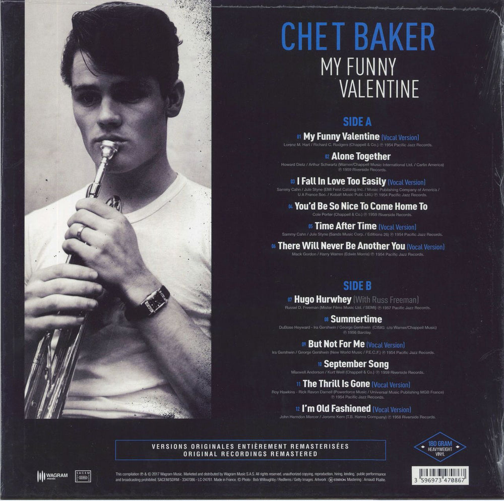 Chet Baker My Funny Valentine - 180gm - Sealed French vinyl LP album (LP record)