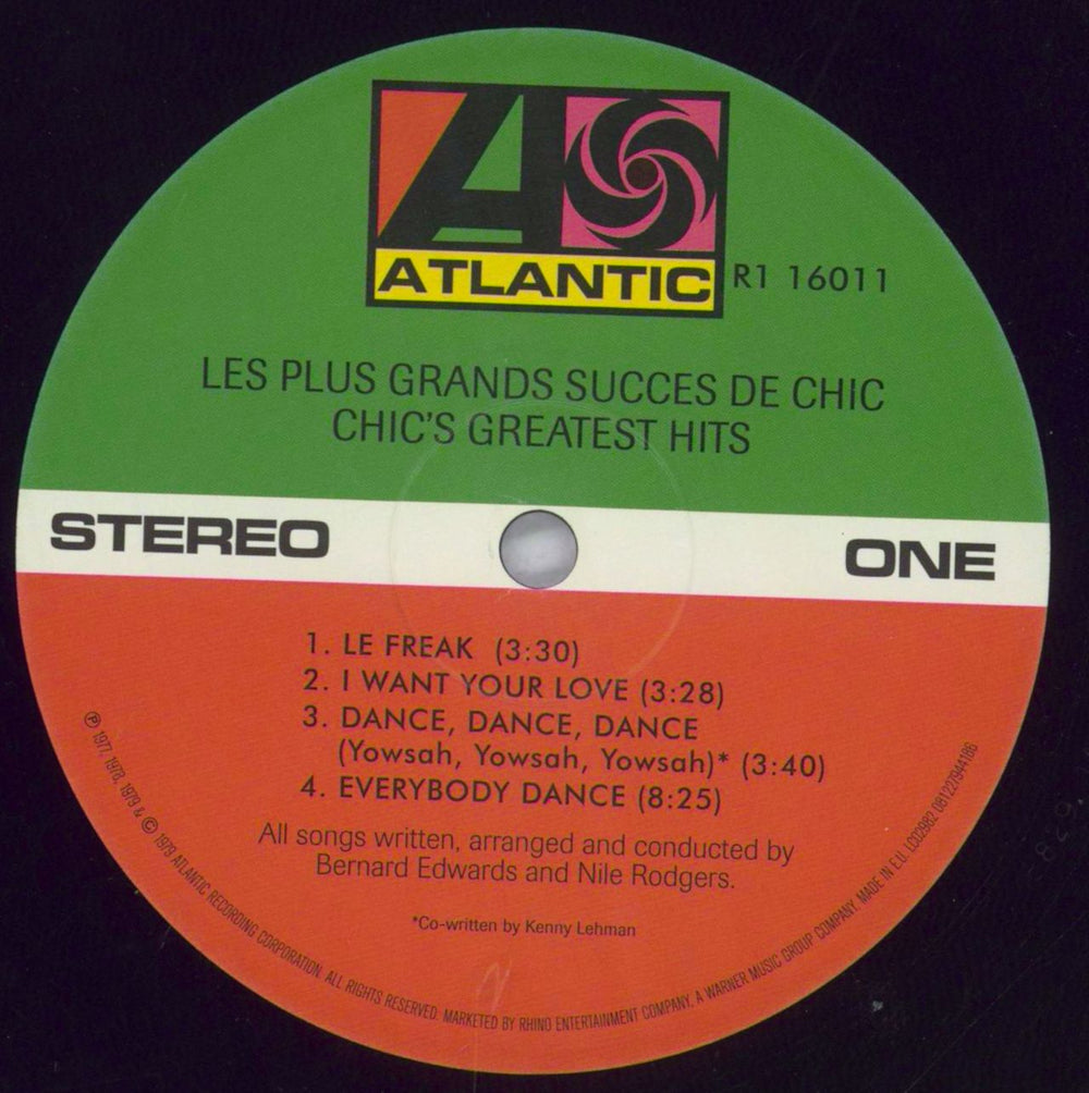 Chic Les Plus Grands Succes De Chic / Chic's Greatest Hits UK vinyl LP album (LP record) CHCLPLE829936