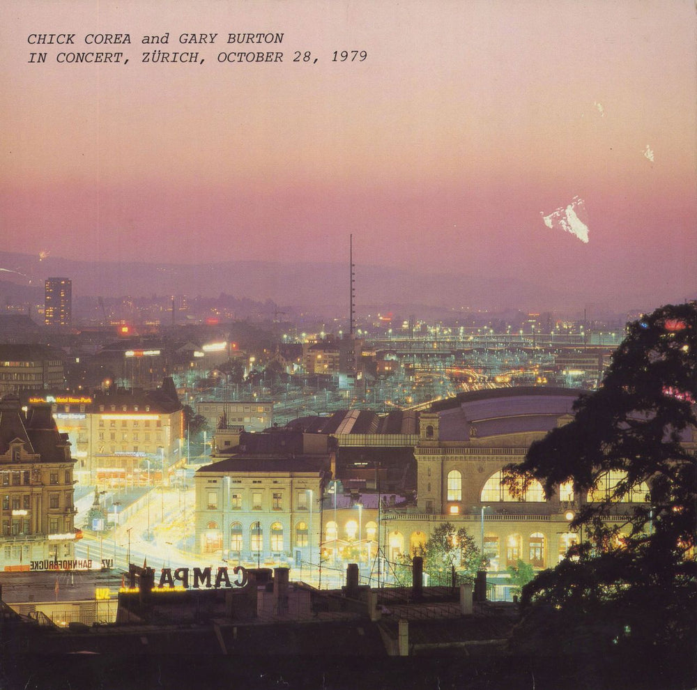 Chick Corea In Concert, Zurich, October 28, 1979 - EX German 2-LP vinyl record set (Double LP Album) ECM1182/83