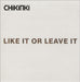 Chikinki Like It Or Leave It European Promo 12" vinyl single (12 inch record / Maxi-single) 12ISX848DJ