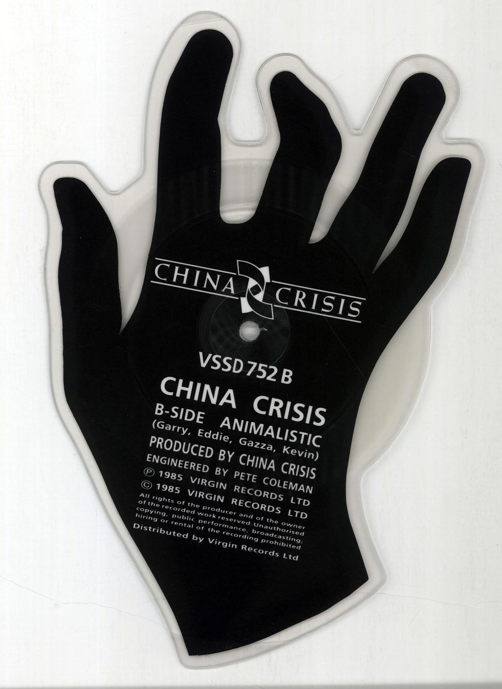 China Crisis Black Man Ray UK shaped picture disc (picture disc vinyl record) CHNSHBL16790