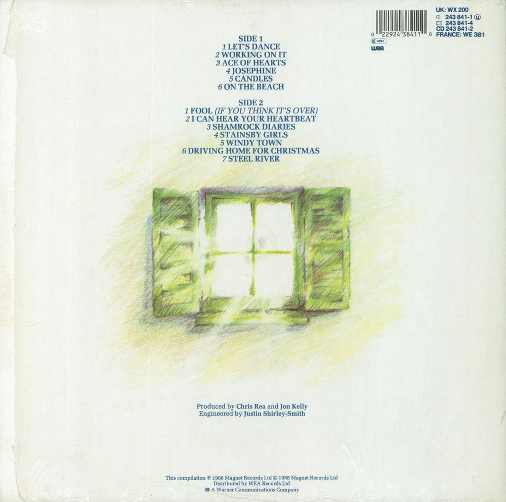 Chris Rea New Light Through Old Windows - Open Shrink UK vinyl LP album (LP record) 022924384110