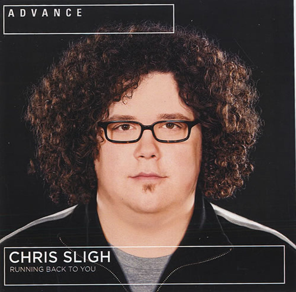 Chris Sligh Running Back To You US Promo CD album (CDLP) BRHADV0042-2