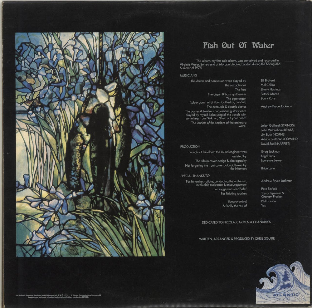 Chris Squire Fish Out Of Water - Complete UK vinyl LP album (LP record)