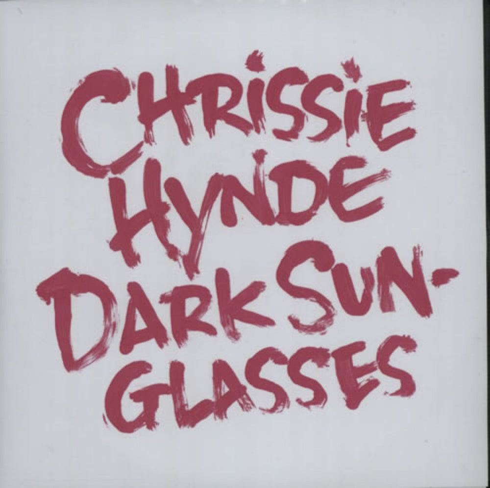 Chrissie Hynde Dark Sunglasses UK Promo CD-R acetate CD-R