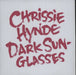 Chrissie Hynde Dark Sunglasses UK Promo CD-R acetate CD-R