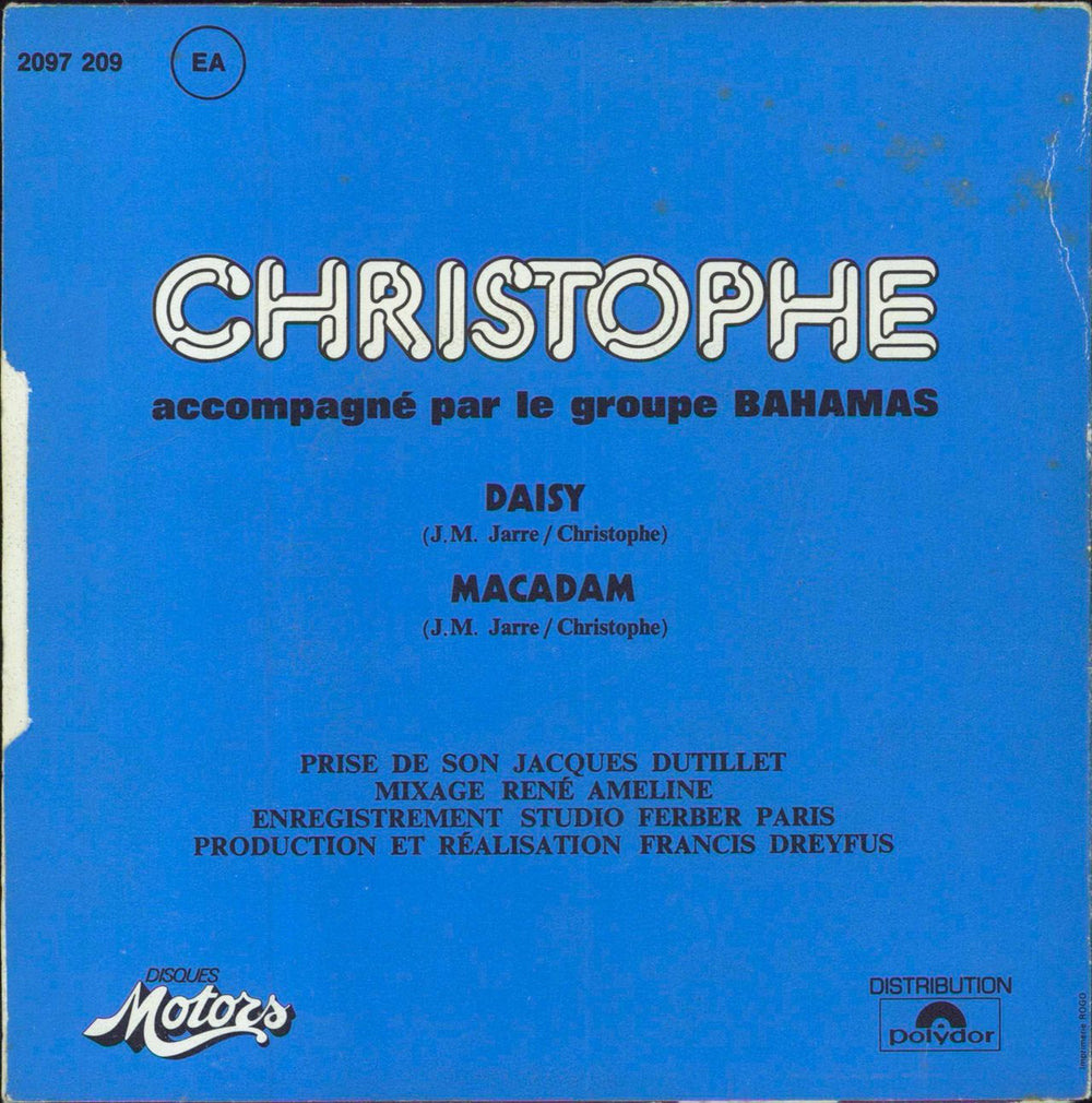 Christophe Daisy French 7" vinyl single (7 inch record / 45)