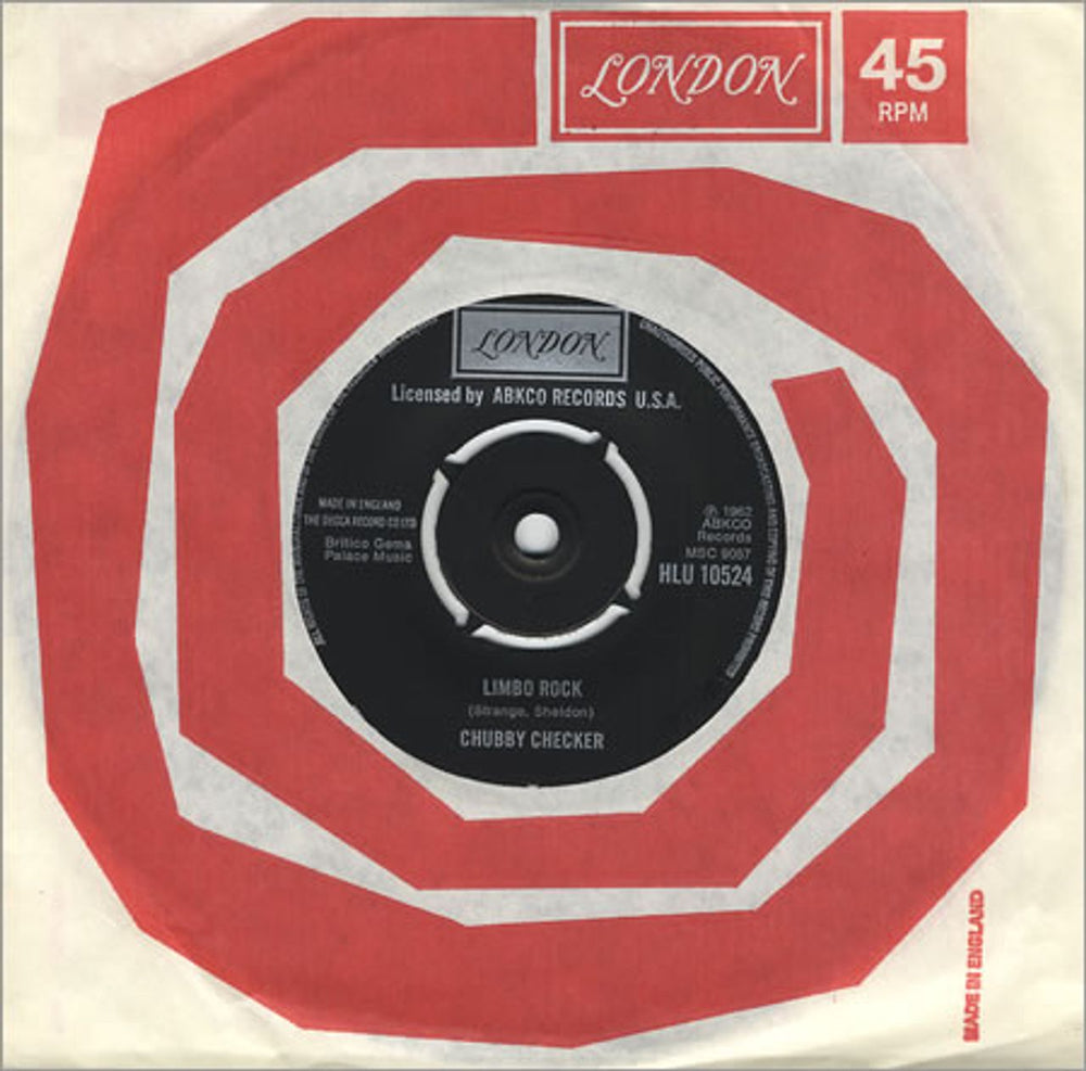 Chubby Checker Limbo Rock UK 7" vinyl single (7 inch record / 45) HLU10524