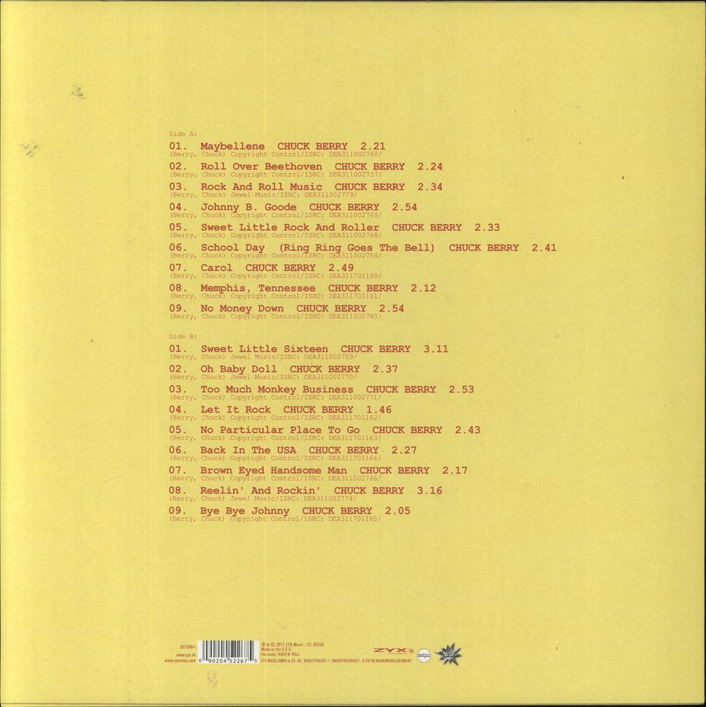 Chuck Berry Greatest Hits UK vinyl LP album (LP record) 090204522675