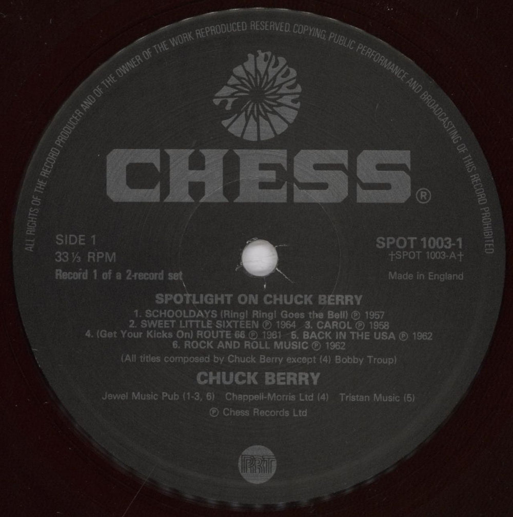 Chuck Berry Spotlight On Chuck Berry UK 2-LP vinyl record set (Double LP Album) CHK2LSP831367