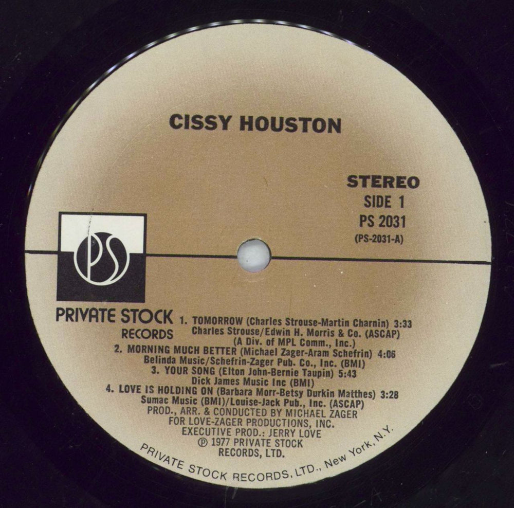 Cissy Houston Cissy Houston US vinyl LP album (LP record) CSYLPCI818859